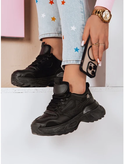 CELESTIC dámské tenisky na platformě černé FashionStreet ZY0819 CELESTIC dámské tenisky na platformě černé FashionStreet ZY0819