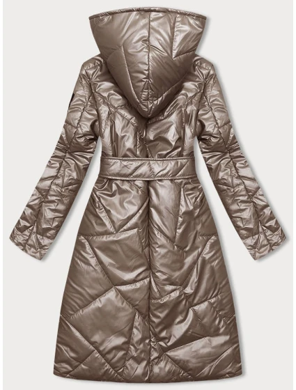 Prošívaná bunda v barvě cappuccino na model 18846310 - S'WEST