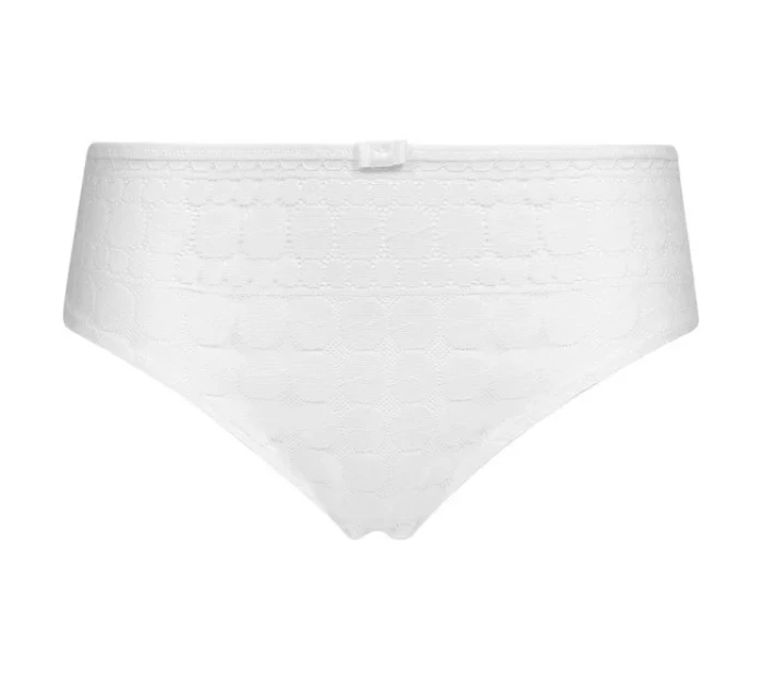 Dámské krajkované kalhotky DIM GENEROUS DOTTY BRIEF - DIM - bílá