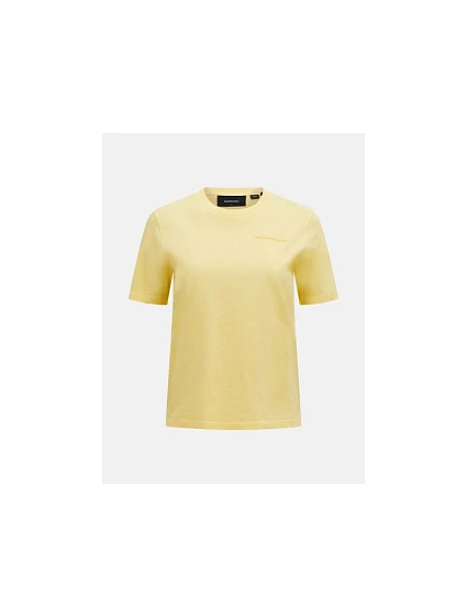 Tričko PEAK PERFORMANCE Original Small Logo Tee Women, žluté