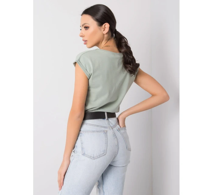 T shirt RV TS model 18622274 pistacjowy - FPrice T shirt RV TS model 18622274 pistacjowy - FPrice