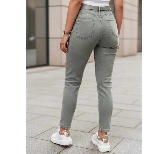 Dámské džínové kalhoty slim fit s páskem SLIMFIZ modré FashionStreet UY2494 Dámské džínové kalhoty slim fit s páskem SLIMFIZ modré FashionStreet UY2494