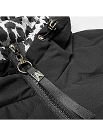 Krátká volná bunda s leopardím vzorem Miss TiTi černá/šedá (25898) Krátká volná bunda s leopardím vzorem Miss TiTi černá/šedá (25898)