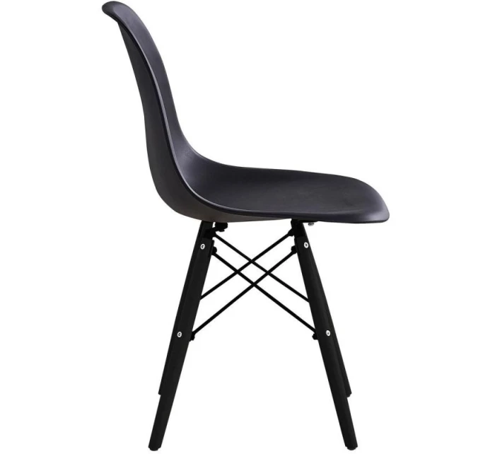 SKANDINÁVSKÁ ŽIDLE MATERA ČERNÁ KPL 2KS