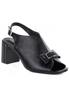 Dámské sandály na jehlovém podpatku s mašlí černé Jezzi RMR25112-3