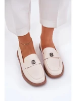 Dámské elegantní mokasíny s dekorativním detailem Vinceza – béžové Dámské elegantní mokasíny s dekorativním detailem Vinceza – béžové