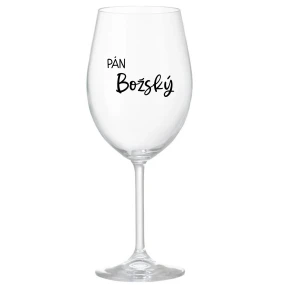 PÁN BOŽSKÝ - priehľadný pohár na víno 350 ml PÁN BOŽSKÝ - priehľadný pohár na víno 350 ml
