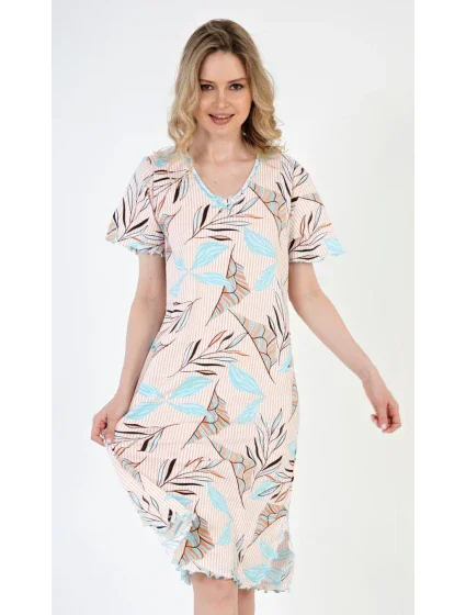 Dámská noční košile s krátkým rukávem Melissa Dámská noční košile s krátkým rukávem Melissa