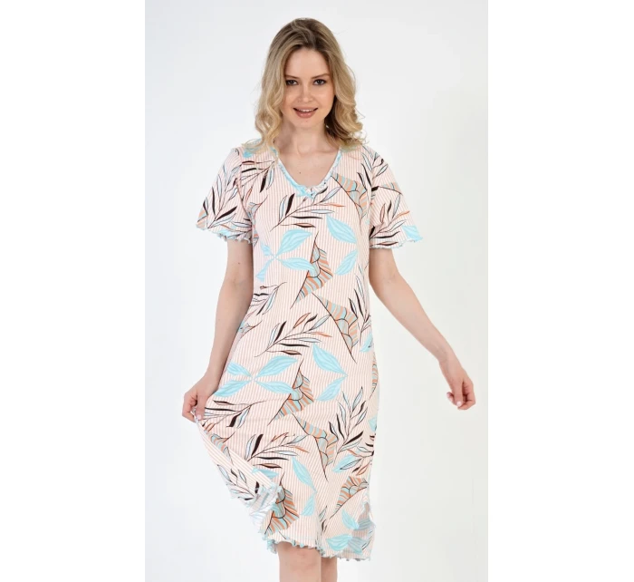 Dámská noční košile s krátkým rukávem Melissa Dámská noční košile s krátkým rukávem Melissa