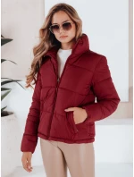 Dámská prošívaná zimní bunda LAROSE bordó FashionStreet TY5218