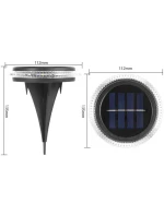 SOLÁRNÍ DISKOVÉ LAMPY PRO MONTÁŽ NA ZEM NEBO NA ZEĎ 2KS SOLÁRNÍ DISKOVÉ LAMPY PRO MONTÁŽ NA ZEM NEBO NA ZEĎ 2KS