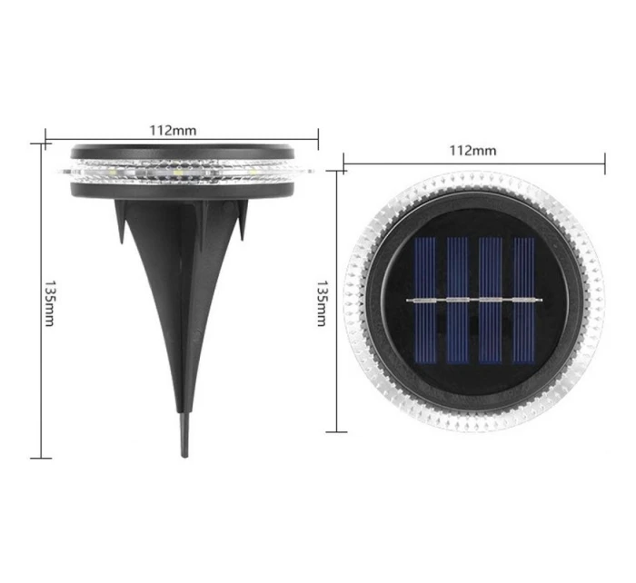 SOLÁRNÍ DISKOVÉ LAMPY PRO MONTÁŽ NA ZEM NEBO NA ZEĎ 2KS SOLÁRNÍ DISKOVÉ LAMPY PRO MONTÁŽ NA ZEM NEBO NA ZEĎ 2KS