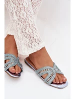 Dámské ploché modré pantofle model 22031986 - Boto