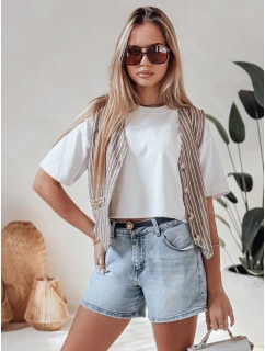 Dámské džínové šortky s páskem HELLO JEAN modré FashionStreet SY0481