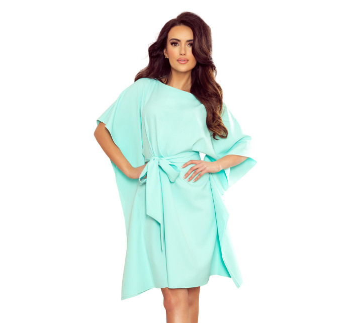 SOFIA Dámské šaty v mátové barvě model 8270197 - numoco