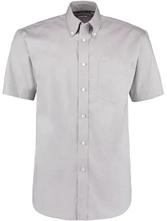 KK 109 Košile Oxford s krátkým rukávem silver grey model 22419277 - Kustom Kit