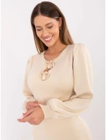 PM SK šaty YIS1063.17 světle béžové PM SK šaty YIS1063.17 světle béžové