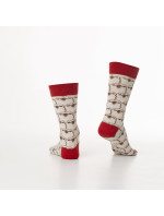 Pánské béžové ponožky s ovečkami