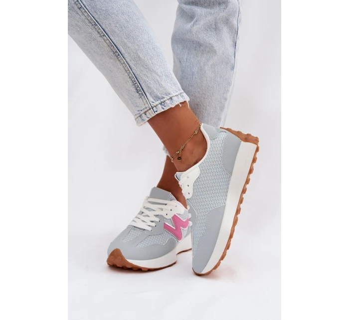 Dámské sportovní boty na platformě – modré Janelora Dámské sportovní boty na platformě – modré Janelora