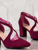 Trendy dámské lodičky na širokém podpatku PB137F - Sergio Leone