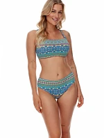 Horní díl plavek Elba modro-žluté - Lupo Line