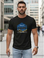 Pánské tričko s potiskem EXPAND černé FashionStreet NX5004R Pánské tričko s potiskem EXPAND černé FashionStreet NX5004R