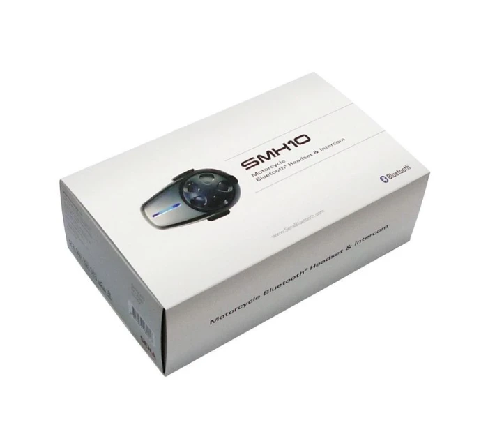 Sena SMH10-11 Bluetooth 3.0 900m interkom pro motocykly s mikrofonem na čelence pro 1 helmu