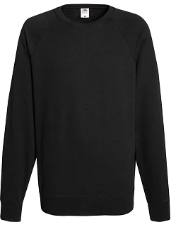 Fruit of the Loom Lightweight Raglan Sweat Pánská raglánová mikina 16.2138 black