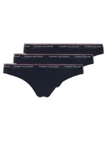 Tanga 3pcs UW0UW00048 tmavěmodrá T|O Tommy Hilfiger