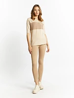 Dámské legíny TRU2440 béžové - Monnari