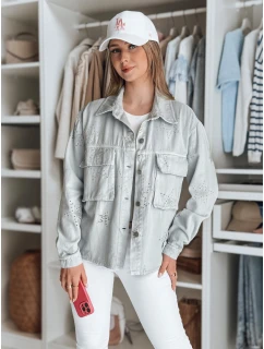 Dámská přechodná bunda v jedné velikosti ve světle šedé barvě Dstreet model 21986536 - FashionStreet