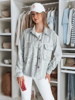 Dámská přechodná bunda v jedné velikosti ve světle šedé barvě Dstreet model 21986536 - FashionStreet