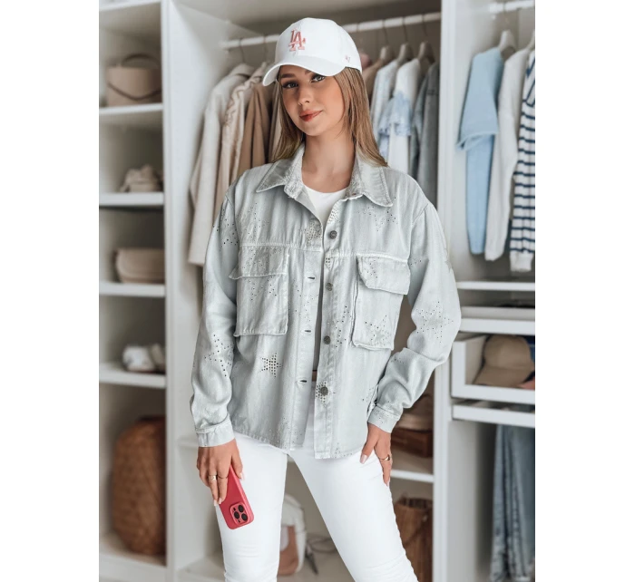 Dámská přechodná bunda v jedné velikosti ve světle šedé barvě Dstreet model 21986536 - FashionStreet