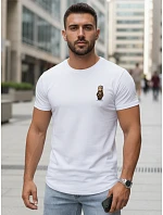 Koszulka męska z nadrukiem biała model 22182558 - FashionStreet Koszulka męska z nadrukiem biała model 22182558 - FashionStreet