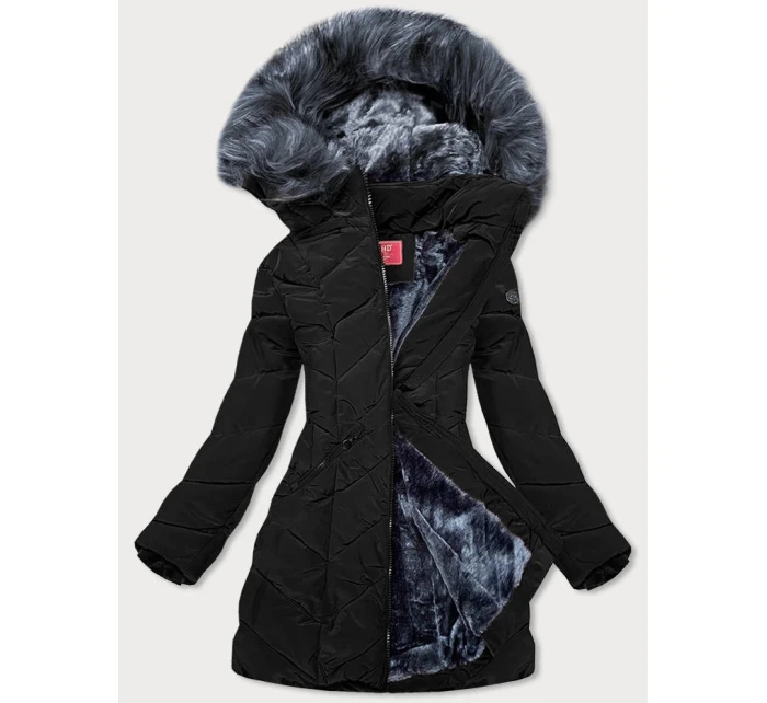 ZIMOWA KURTKA DAMSKA Z KAPTUREM CZARNA model 21243396 - LHD