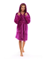 Dámský župan Lilly extra s kapucí 3/4 3320 one size fuchsiová - Vestis Dámský župan Lilly extra s kapucí 3/4 3320 one size fuchsiová - Vestis