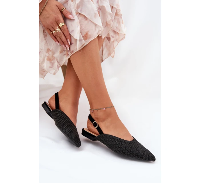 Baleríny S Pletením A  Černé model 21688235 - Boto