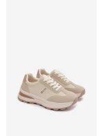 Dámské sportovní tenisky Big Star TT274876 HI-POLY SYSTEM Béžové