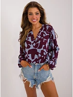 Bluzka model 22087379 bordowy - FPrice