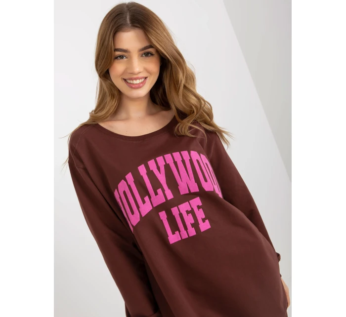 Mikina VI BL model 20742199 hnědá a růžová - FPrice