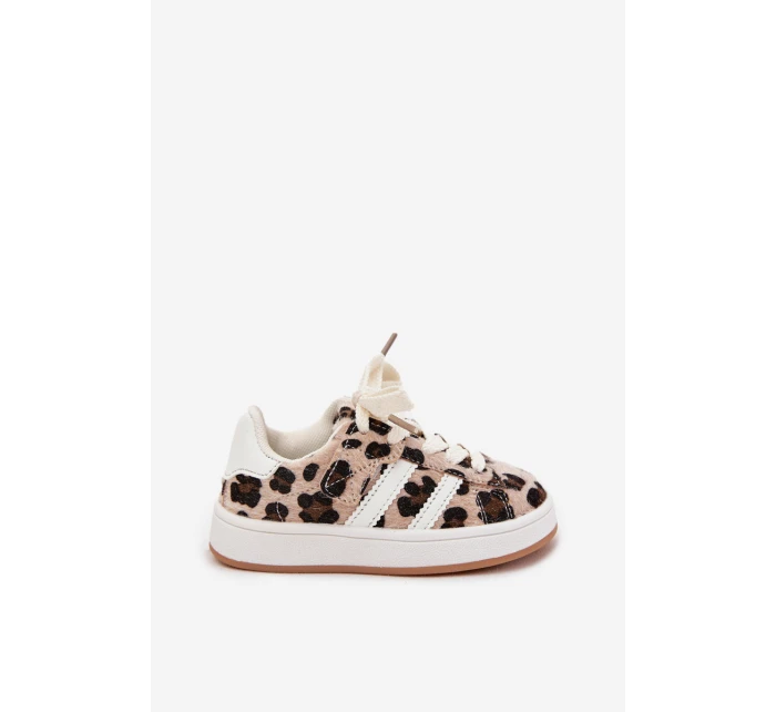 Sportovní tenisky Dětské Leoparda Béžové Amelle Sportovní tenisky Dětské Leoparda Béžové Amelle