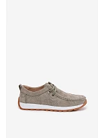 Dámské polobotky z přírodního semiše Zelená model 22091770 - EVENTO