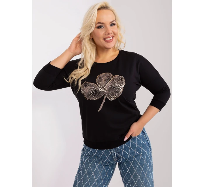 Bluzka RV BZ model 19154426 czarny - FPrice Bluzka RV BZ model 19154426 czarny - FPrice