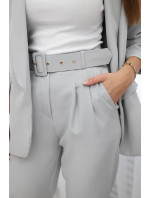 Elegantní set saka a kalhot šedé barvy