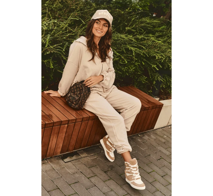 Kožené Botky Na Šněrovací Bežové model 21635438 - Boto Kožené Botky Na Šněrovací Bežové model 21635438 - Boto