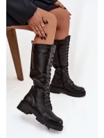 Dámské šněrovací glany Novissa – černé Dámské šněrovací glany Novissa – černé