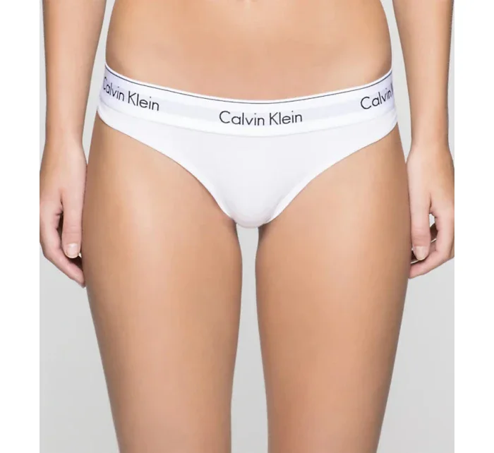 Tanga F3786E-100 bílá - Calvin Klein