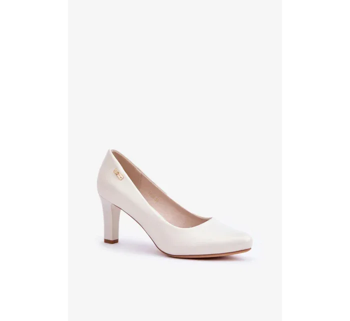 Lodičky na sloupku 1459 perlové - Step in style Lodičky na sloupku 1459 perlové - Step in style