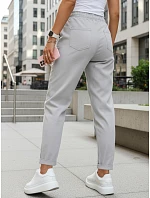 damskie z wysokim stanem szare model 22126337 - FashionStreet