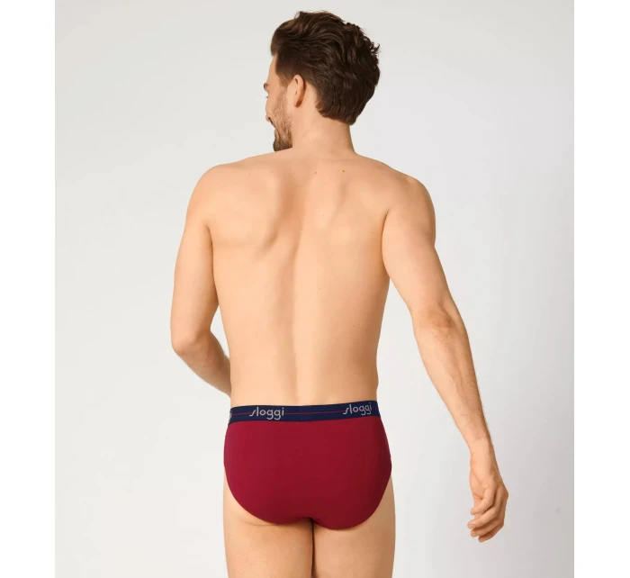 Pánské slipy Start Midi C2P box - BLUE - DARK COMBINATION - kombinace modré M008 - SLOGGI Pánské slipy Start Midi C2P box - BLUE - DARK COMBINATION - kombinace modré M008 - SLOGGI